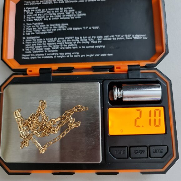 Fine chain necklace 20 inches in 18k real gold - Picture 6 of 14